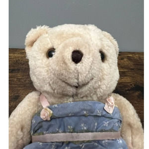 Vintage Cream Posable Teddy Bear Plush‎